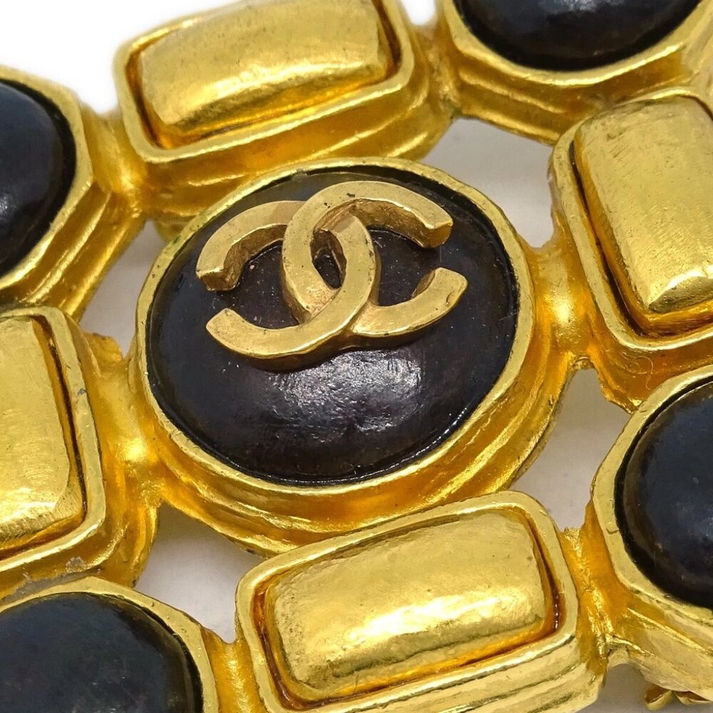 Chanel Stone Brooch Pin Gold 97A 191200 - Picture 4 of 4